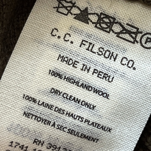 FILSON Highland Merino Wool Sweater RARE - Picture 6 of 9